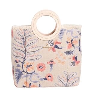NEW‎ Spartina 449  Bellinger Floral Branch Resort Tote  Embroidered Pastel Boho